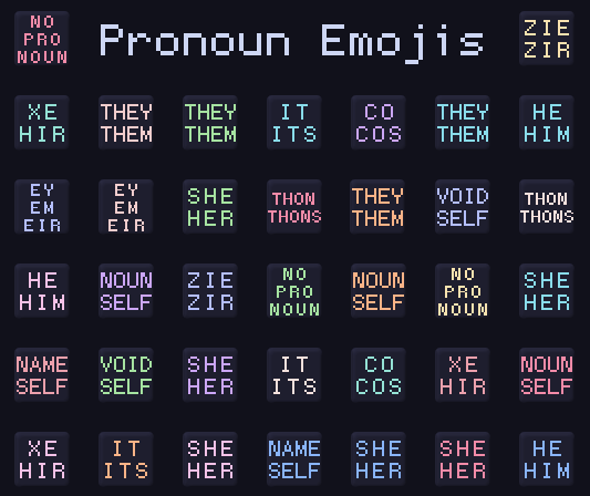 kittenlikeasmallcat/Pronoun-Emojis